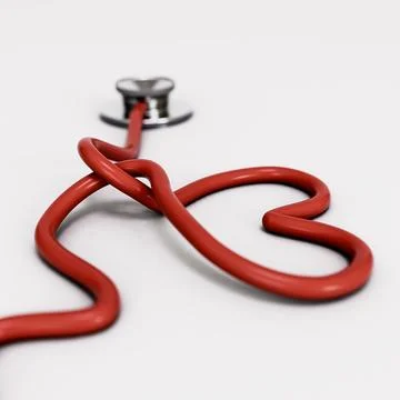 Stethoscope isolated on white background Stock Illustration