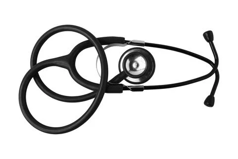 Stethoscope isolated on a white background, representing medical examinatio.. Stock Photos