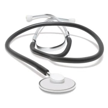 Stethoscope isolated on the white Stockillustratie