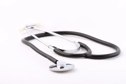 Stethoscope isolated on white Foto stock