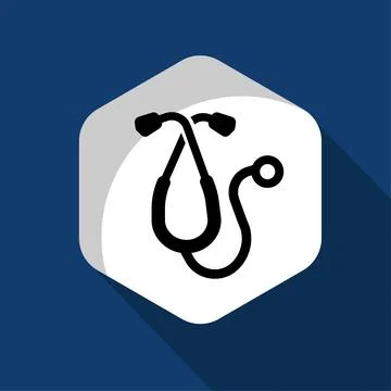 Stethoscope logo icon vector illustration logo template for any purpose. Stock Illustration