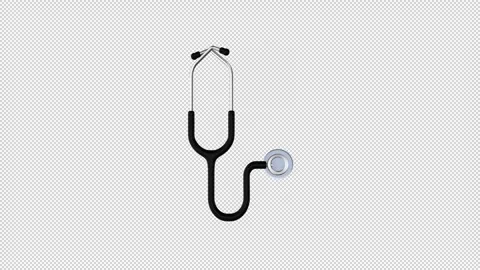 Stethoscope Loop Alpha Stock Footage 308225553