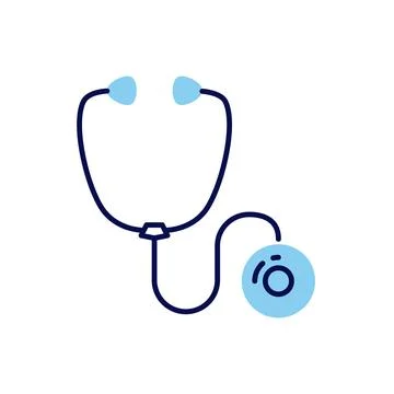 Stethoscope related vector icon. Stock Illustration