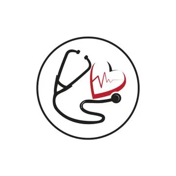 Stethoscope scope icon Stock Illustration