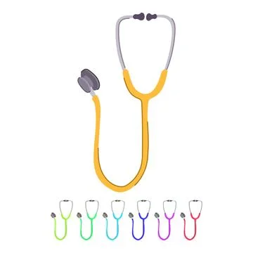 Stethoscope stethoscope vector cartoon graphic Stock Illustration