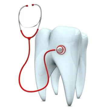 Stethoscope tooth Stock Illustration
