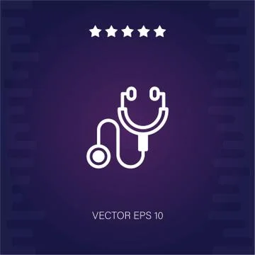 Stethoscope vector icon Stock Illustration