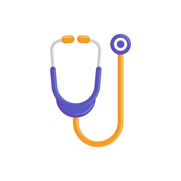 Stethoscope vector illustration in flat style design Stock Illustration
