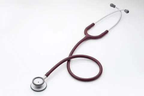 Stethoscope on a white background Stock Illustration