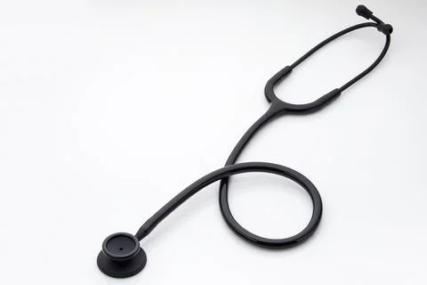 Stethoscope on a white background Stock Illustration