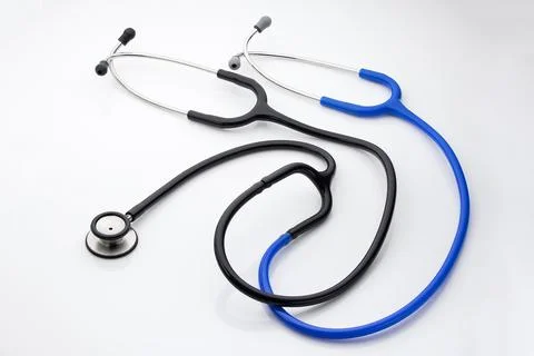 Stethoscope on a white background Stock Illustration