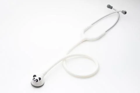 Stethoscope on a white background Stock Illustration