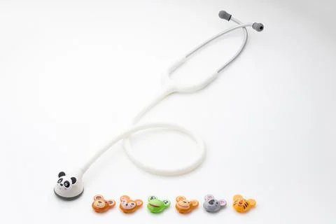 Stethoscope on a white background Stock Illustration