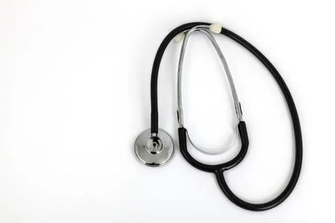 Stethoscope with white background Stock Photos