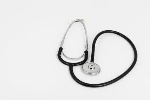 Stethoscope with white background Stock Photos
