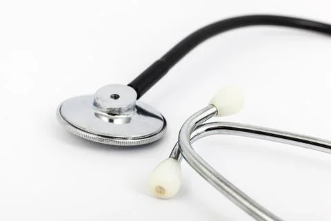 Stethoscope with white background Stock Photos