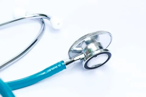 Stethoscope on white background Stock Photos