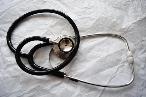 Stethoscope on a white background. Stock Photos