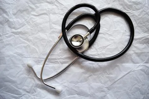 Stethoscope on a white background. Stock Photos