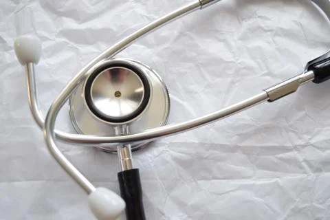Stethoscope on a white background. Stock Photos