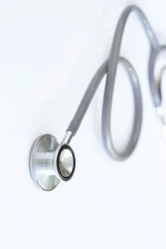 Stethoscope on white background Fotos Stock