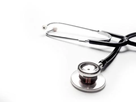Stethoscope on white background Stock Photos