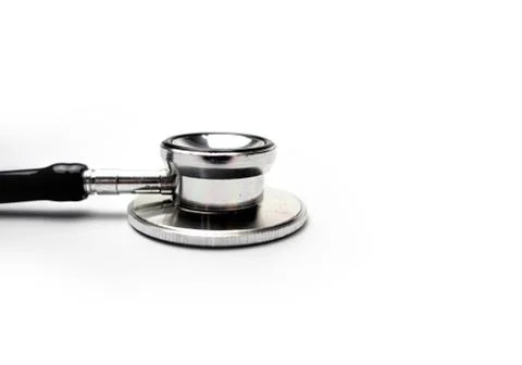 Stethoscope on white background Foto stock