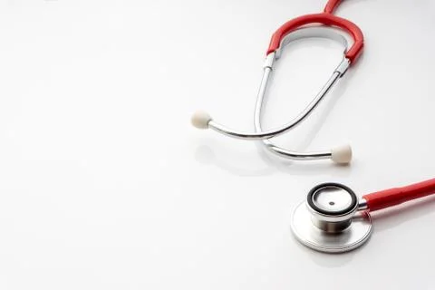 Stethoscope on white background 库存照片