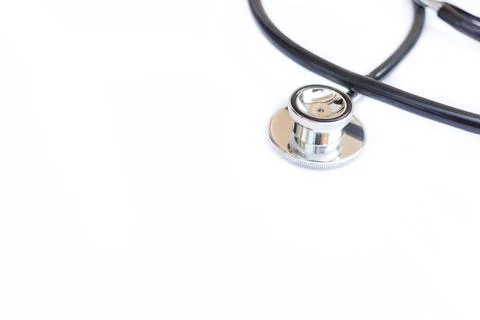 Stethoscope on white background Stock Photos
