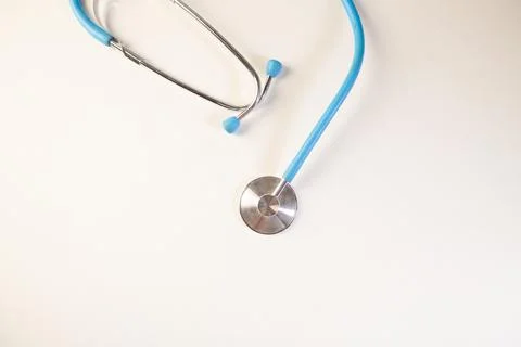 Stethoscope on the white background Stock Photos
