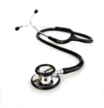 Stethoscope on white Stock Photos