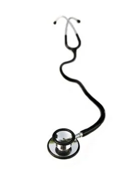 Stethoscope on white Stock Photos