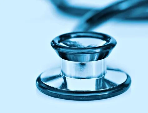 Stethoscope on white Stock Photos