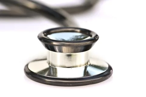 Stethoscope on white Stock Photos
