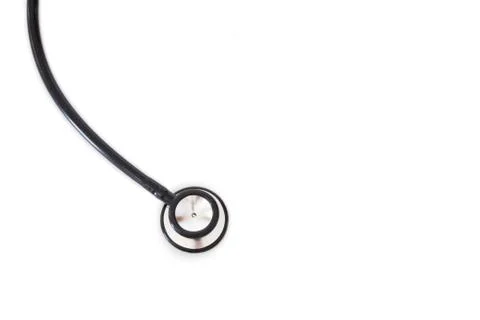 Stethoscope on white Stock Photos