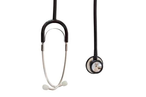 Stethoscope on white Stock Photos