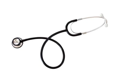 Stethoscope on white Stock Photos