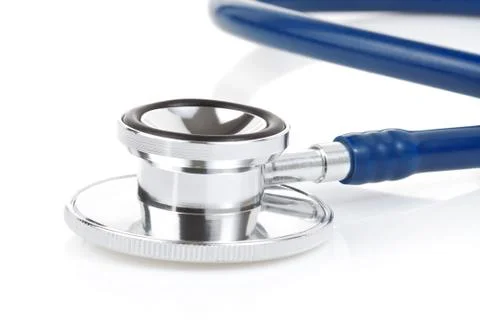 Stethoscope on white Stock Photos