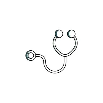 Stetoscope icon vector illustration Stock Illustration