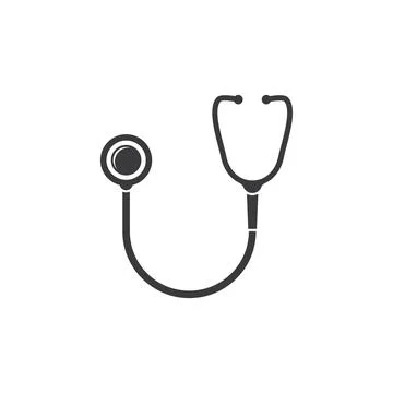 Stetoscope logo icon Stock-Illustration