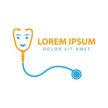 Stetoscope logo icon Illustration