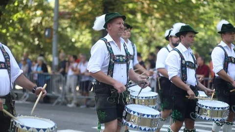 The Steuben Parade, NYC Stock Footage 120760126