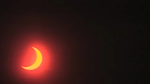 Steve Rys - Solar Eclipse 6-10-2021 Stock Footage 155437660