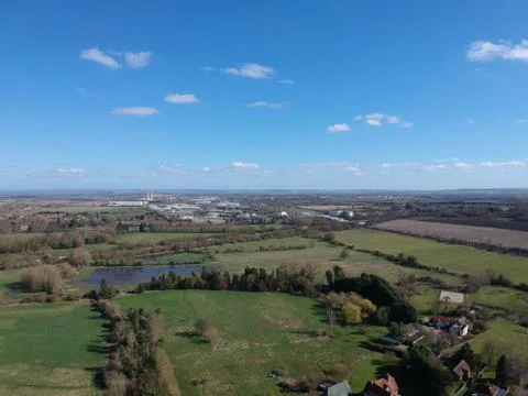 Steventon from above Stock Photos