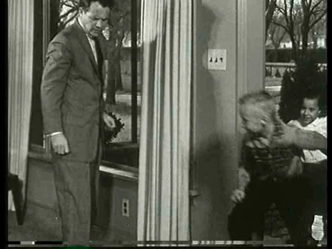 Steve's ulcer is causing havoc at work and at home in 1959. Stock Footage 74733380