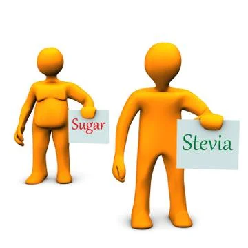 Stevia sugar Stock Illustration