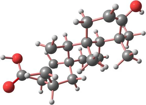 Steviol molecular structure isolated on white Stock Illustration
