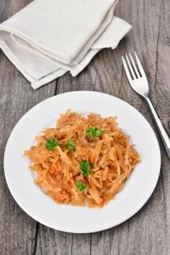 Stew cabbage Foto stock