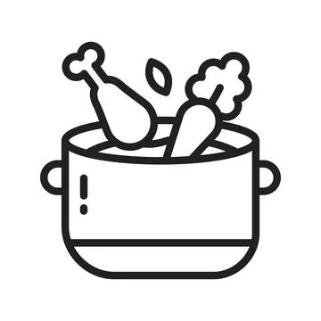 Stew icon image. Stock Illustration