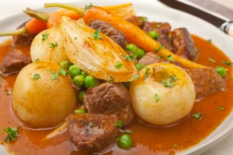 Stew navarin of lamb Stock Photos